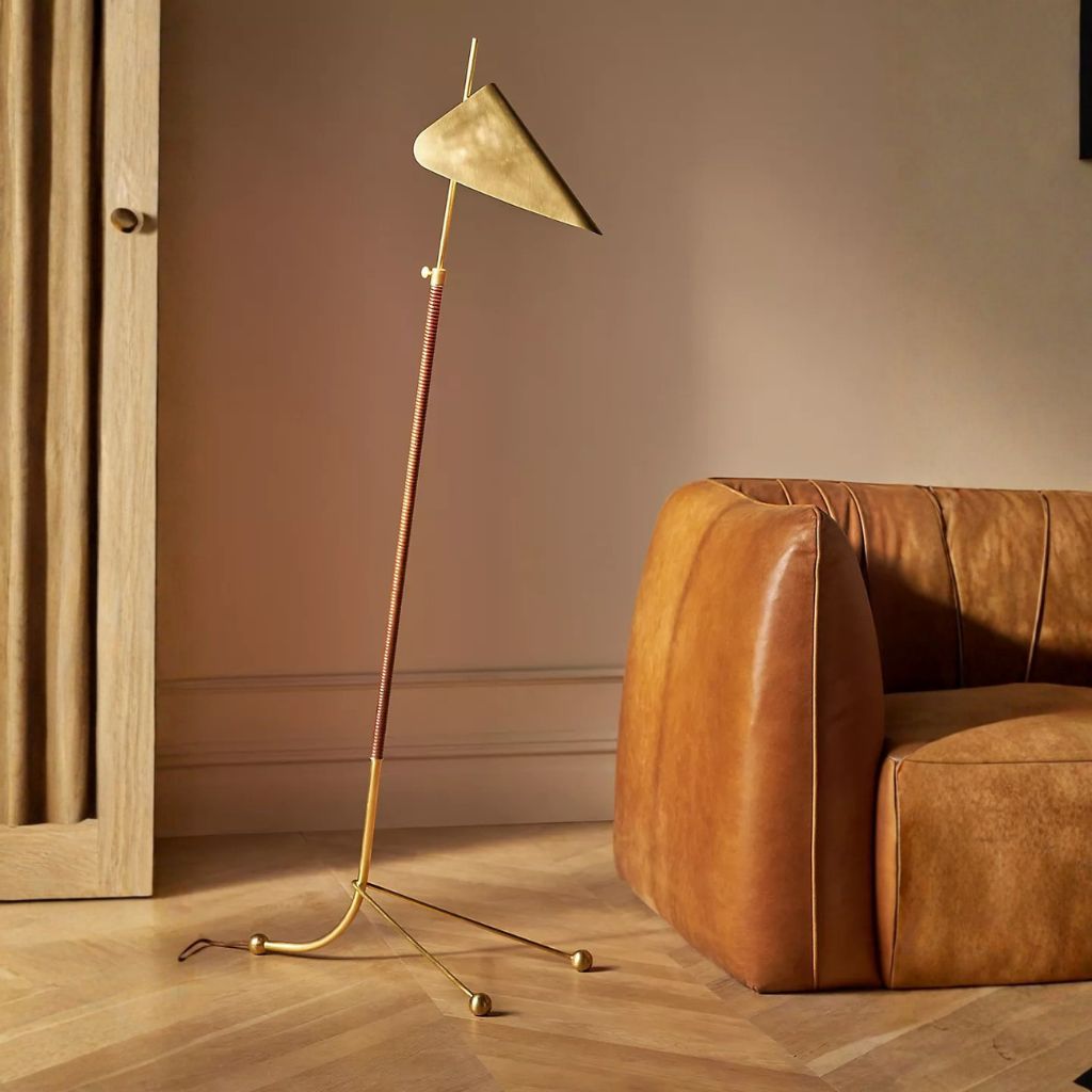 MORESBY BRASS FLOOR LAMP MORESBY BRASS FLOOR LAMP