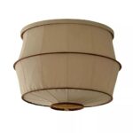 TULIP BROWN HAND STITCHED COTTON GEM MAGNETIC SLIP SHADE
