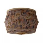 TULIP PURPLE HAND STITCHED COTTON GEM MAGNETIC SLIP SHADE