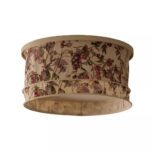 TULIP HAND STITCHED COTTON DRUM MAGNETIC SLIP SHADE