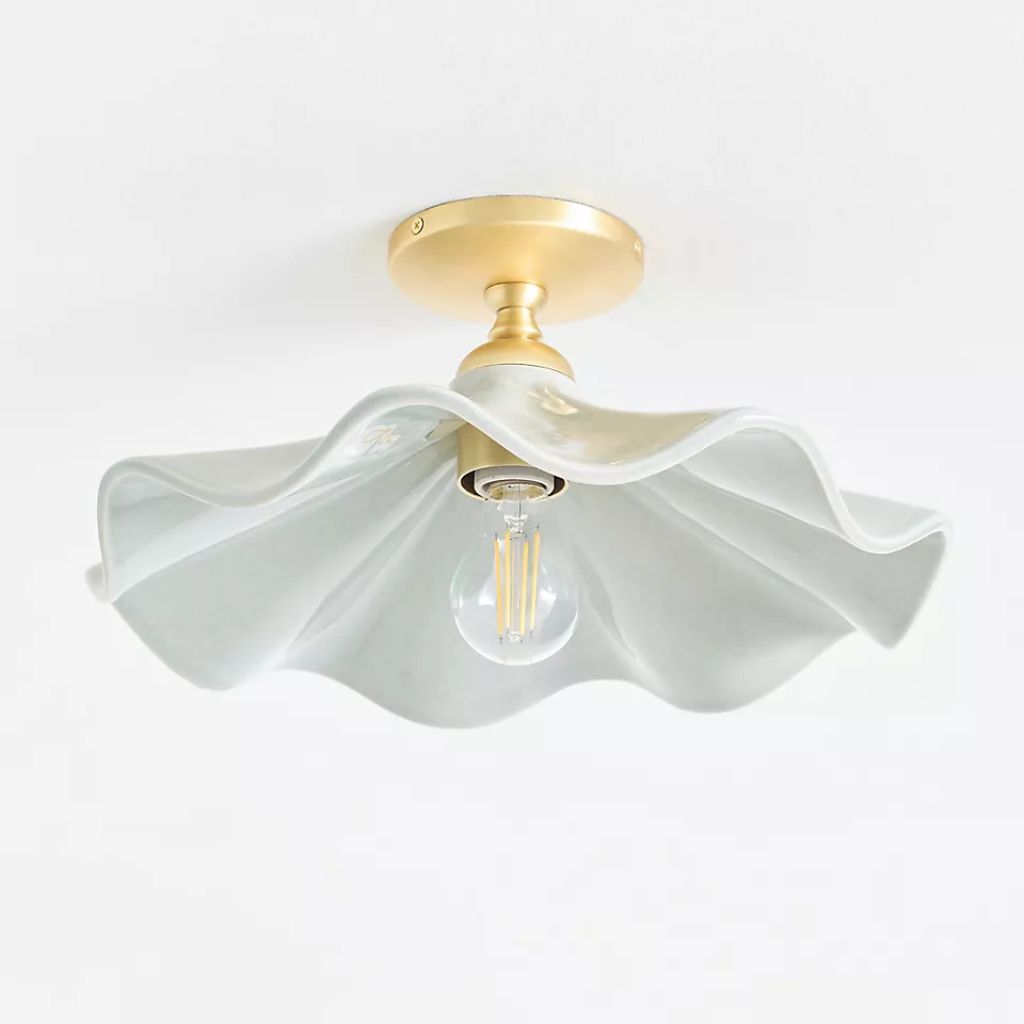 BOBBI WAVY CERAMIC FLUSH MOUNT LIGHT BOBBI WAVY CERAMIC FLUSH MOUNT LIGHT