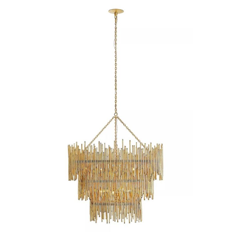 PRESCOTT IRON ROD CHANDELIER LARGE