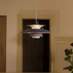 PH5 SPUN TIERED THREE SHADE METAL PENDANT LIGHT BLUE