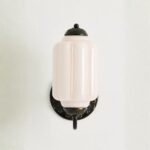 THE ELOISE SCALLOP MILK GLASS SCONCE WALL LIGHT BLUSH PINK