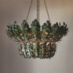 BILAL LARGE GREEN COCONUT CHANDELIER