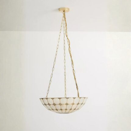 LILA CAPIZ UPLIT PENDANT LIGHT