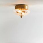 ARIELLA ETCHED GLASS FLUSH MOUNT LIGHT