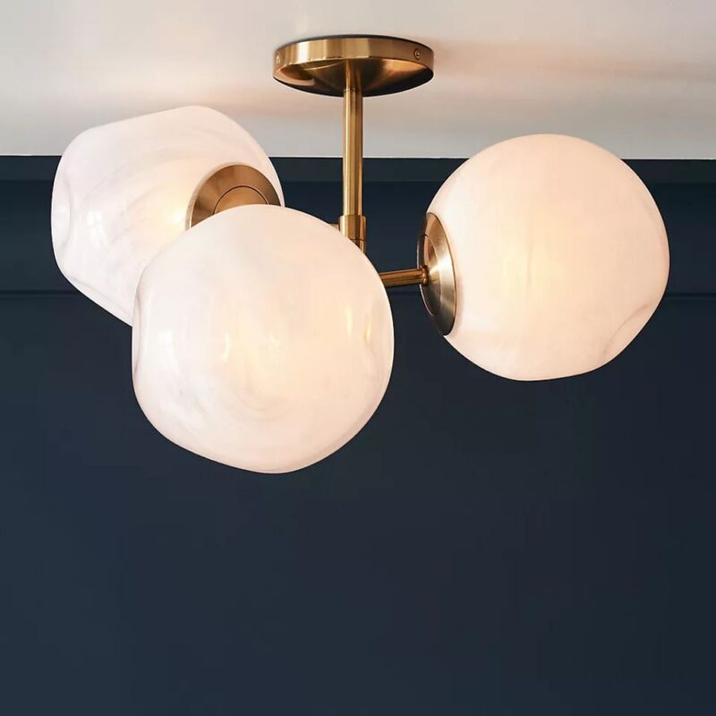 CLOUD ORGANIC GLASS FLUSH MOUNT LIGHT