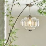 THE ELOISE SCALLOP GLASS SEMI-FLUSH MOUNT PENDANT LIGHT