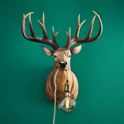 BABY HARRY BROWN DEER WALL LAMP