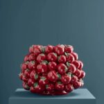 XXL HANDCRAFTED APPLE RED VASE