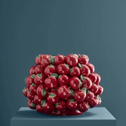 XXL HANDCRAFTED APPLE RED VASE