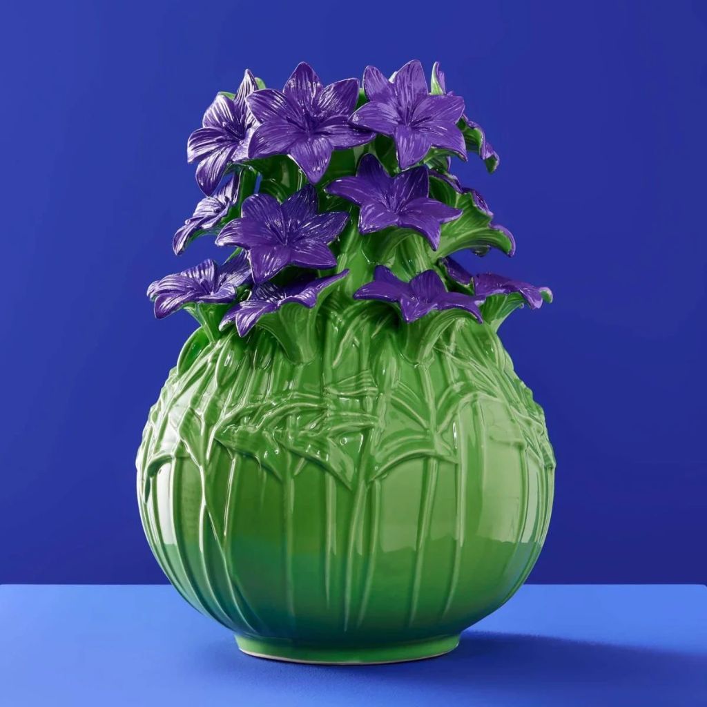 VERANO GREEN AND PURPLE VASE VERANO GREEN AND PURPLE VASE