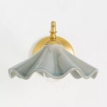 BOBBI WAVY CERAMIC SCONCE BLUE GREY