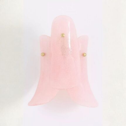 ANISA TIERED PETAL GLASS SCONCE PINK