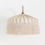 SINCLAIR TASSEL FRINGED LINEN SCONCE