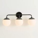 BLACK PAIGE TRIPLE BATH VANITY WALL SCONCE