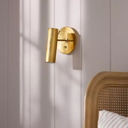 LANCELOT PIVOTING BRASS WALL SCONCE