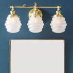 BUMBLEBEE GLASS AND METAL VANITY LIGHT