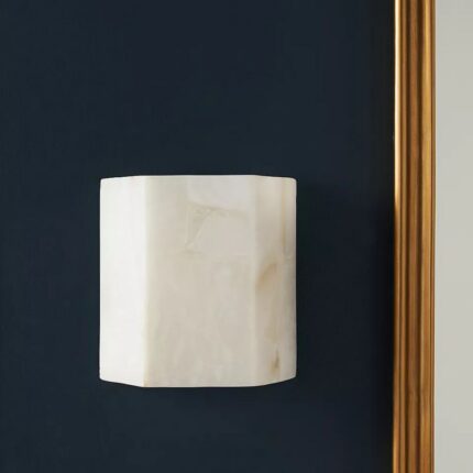 BOREALIS HEXAGON ALABASTER WALL SCONCE