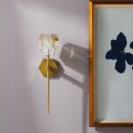 GEMMA CRYSTAL AND METAL WALL SCONCE