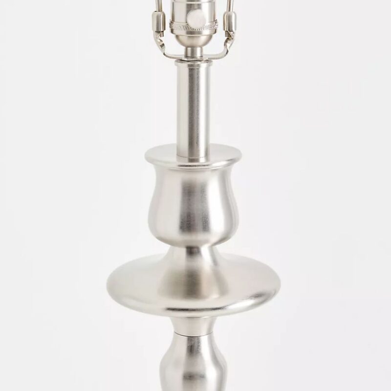 ANTIQUE NICKEL FLOOR LAMP BASE DESIGN