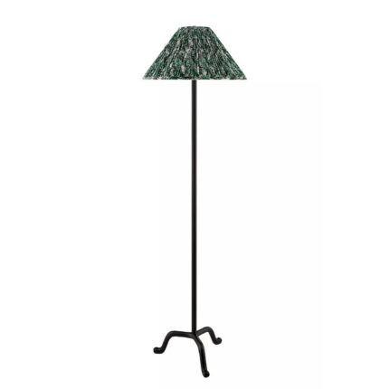 KUKIO GREEN PRINTED SHADE FLOOR LAMP