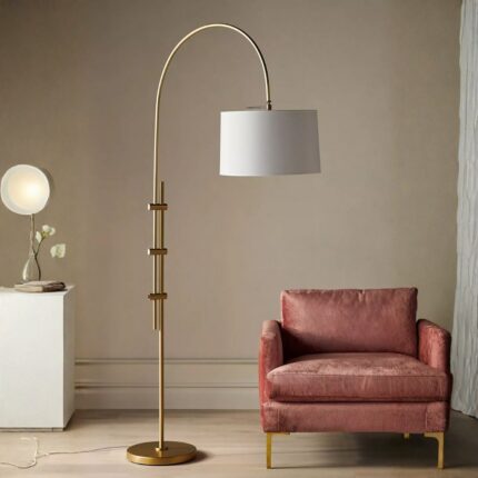 REGINA ANDREW FLOOR LAMP WITH OVERARCHING DESIGN