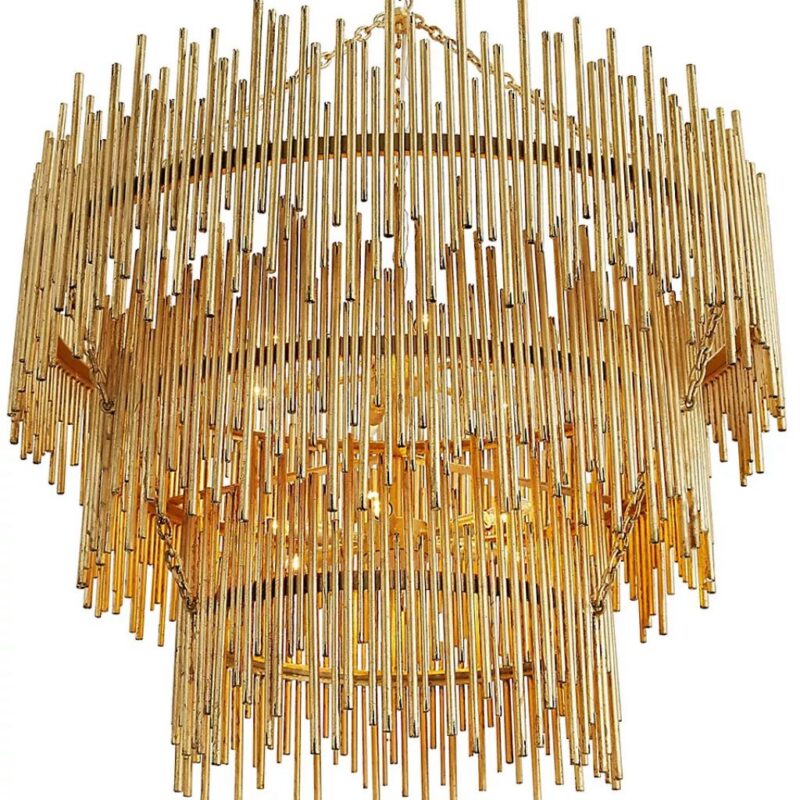 PRESCOTT IRON ROD CHANDELIER