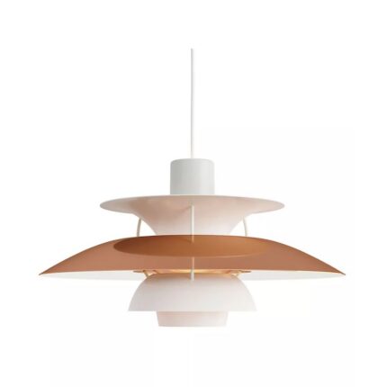 PH5 SPUN TIERED THREE SHADE METAL PENDANT LIGHT COPPER