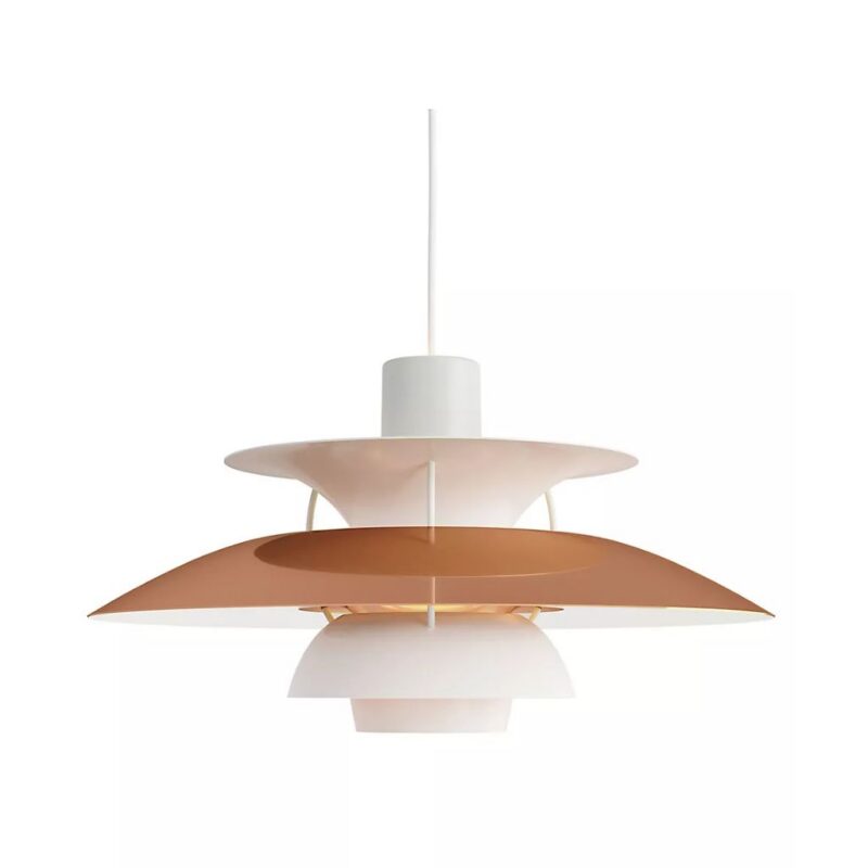 PH5 SPUN TIERED THREE SHADE METAL PENDANT LIGHT COPPER