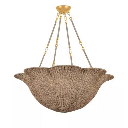 ARDONIA ABACA PETAL CHANDELIER