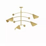 REGINA ANDREW ECLIPSE NATURAL BRASS CEILING CHANDELIER