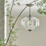 THE ELOISE SCALLOPED GLASS SEMI-FLUSH CEILING LIGHT