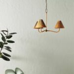 DELPHINE RATTAN CEILING CHANDELIER