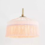 SINCLAIR PINK VELVET TASSEL WALL SCONCE