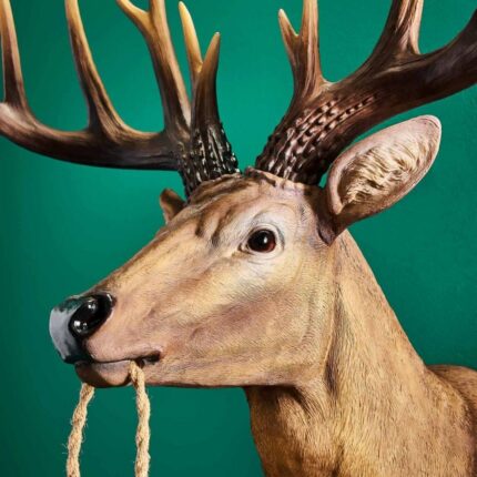 DEER WALL LAMP WITH BROWN BABY HARRY DESIGN
