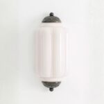 THE ELOISE BLUSH PINK BLACK FLUSH WALL SCONCE