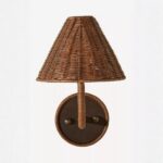 DELPHINE WICKER WALL SCONCE
