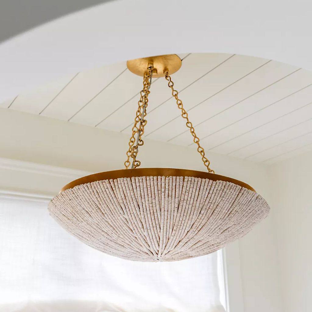 21 SUMMERSIDE COCO SHELL BOWL PENDANT | LAMPS WITH GOLD