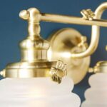 BUMBLEBEE METAL VANITY LIGHT WITH GLASS DETAIL