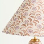 LULU EMPIRE TABLE LAMP WITH LEORA PRINTED FABRIC UPHOLSTERY