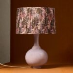CERAMIC LAMP BASE WITH BOTTLENECK DESIGN
