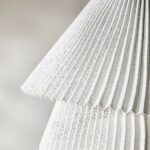 TEMPO VIVACE METAL PENDANT WITH PLEATED DESIGN