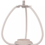 BURGUNDY STONEWARE BELL TABLE LAMP
