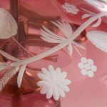 CYNDI ETCHED GLASS FLOWER TABLE LAMP