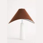 APUILA VELVET SHADE CONCRETE TABLE LAMP