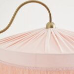 SINCLAIR VELVET FLOOR LAMP WITH PINK TASSEL FRINGE