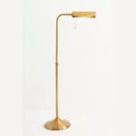 SIMONE BRASS FLOOR LAMP WITH SCALLOPED DESIGN