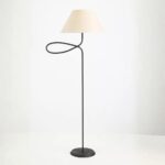 ALAMEDA DECORATIVE FLOOR LAMP WITH IRON DETAIL